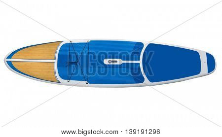 Paddle board,SUP, Surfboard isolated on white