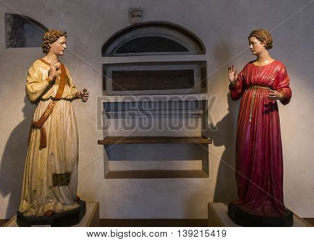 Interiors Of Palazzo Corboli, Asciano, Italy