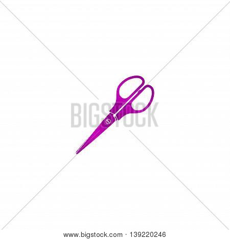 Scissors Icon. Flat Design Style.