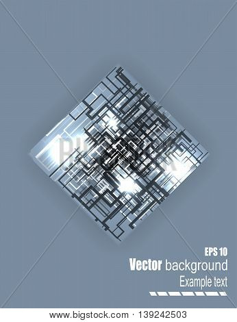 Abstract Lines On A Light Background.