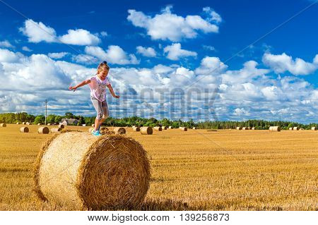 Stacks Of Straw - Bales Of Hay, Rolled Into Stacks