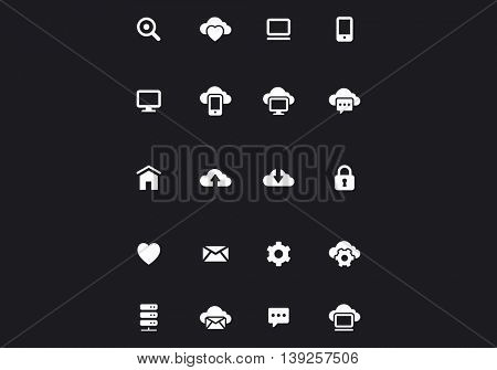 Icons design tample . Mixed media