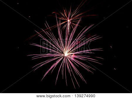 Fireworks light up the sky on the 4th of July 2015