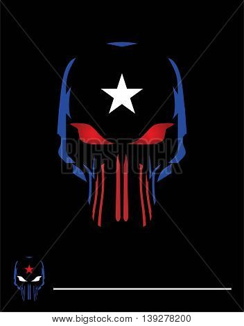 mask. black mask with the star icon. white star black mask