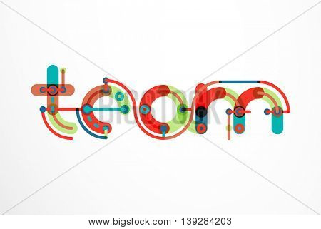 Linear letter. Minimalistic logo thin lines