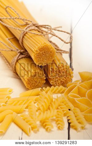 close up image of bunch of Italian pasta type