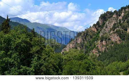 Valley in Karachay-Cherkessia, on the northern slopes of the Greater Caucasus. Photo taken on:  July 27 Saturday, 2013
