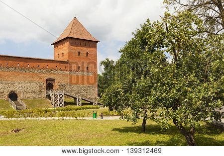Lida Castle (the Gediminas Castle). Lida. The Grodno region. Belarus.