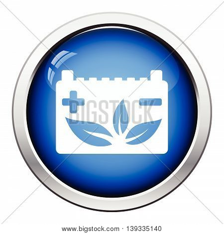 Car Battery Leaf Icon
