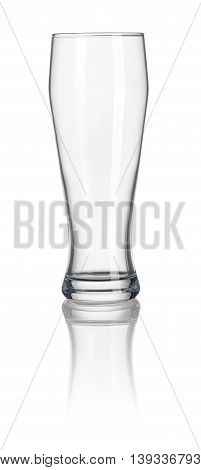 Wheat Beer Glass On A White Background