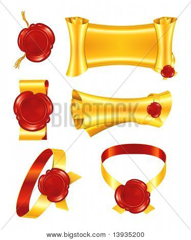 Conjunto de sellos, vector