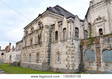 Abandoned building of Feodorovsky gorodok in Tsarskoe Selo suburb of St.Petersburg Russia.