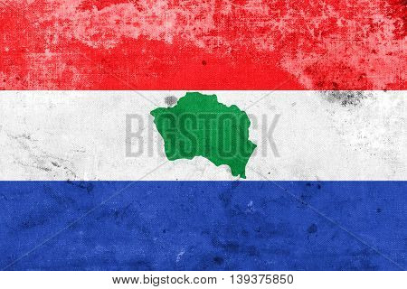 Flag Of Presidente Kennedy, Espirito Santo State, Brazil, With A