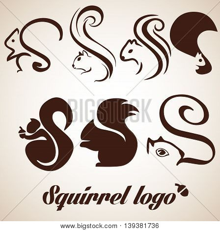 squirrel logo concept designed in a simple way so it can be use for multiple proposes like logo ,marks ,symbols or icons.