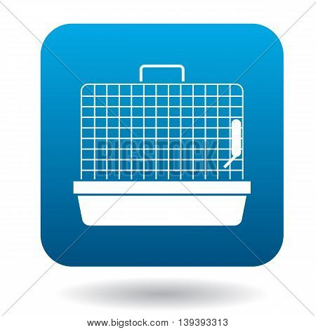Rodent cage icon in simple style isolated on white background