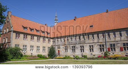 Panorama Of The Historical Frenswegen Monastery In Nordhorn