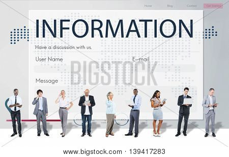 Register Enquiry Online Web Page Concept