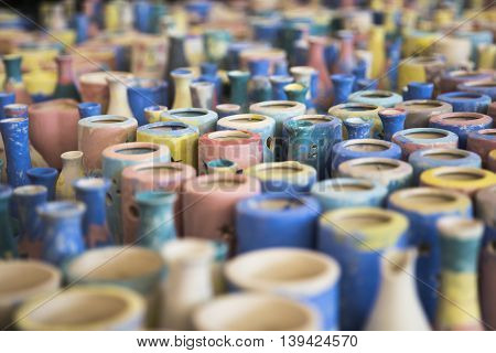 Pottery made by children at Bat Trang