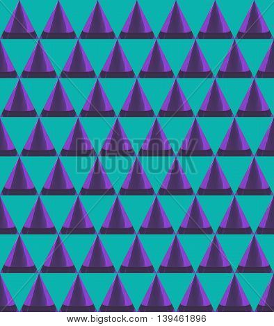 3D Cone And Triangle Pattern