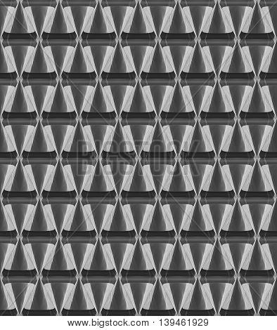 3D Crystal Cone Pattern White