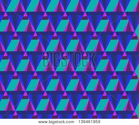 3D Triangle Mix Pattern