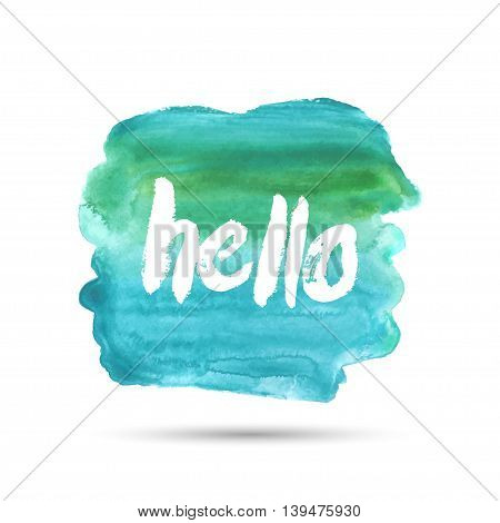 Hello. The hand drawn letters. Lettering and typographic design.