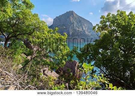 Mount Falcon near the village Novyi Svit in Crimea.