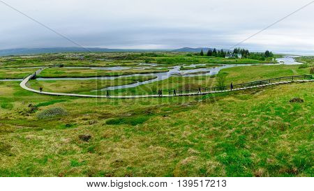 Rift Valley In Thingvellir