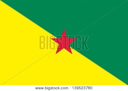 Vector French Guiana flag