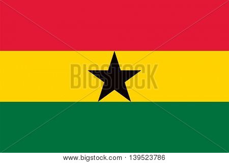 Vector Ghana flag