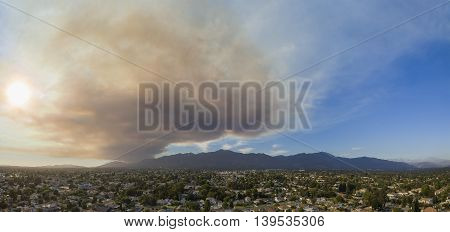 Super Big Smoke Over San Gabriel