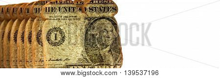 Slices of bread with dollars on them banner-Proportionate to Large Mobile Banner