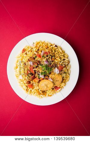 indian favourite chat or snack item Bhel or Bhelpuri