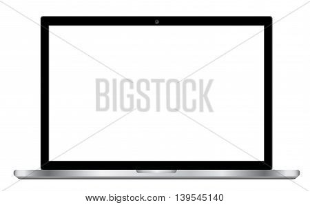 Laptop Computer PC with space for your message. Vector illustration
