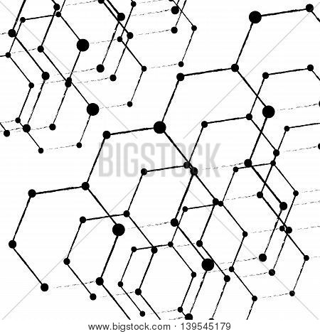 Abstract low poly white bright technology vector background. eps10 vector illustration