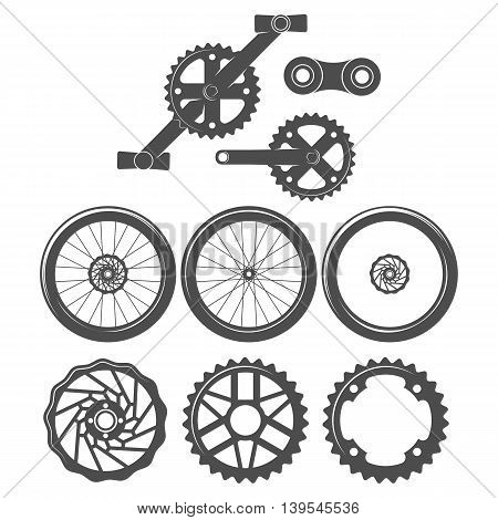 Vintage and modern bicycle  logo, badge, label and design elements