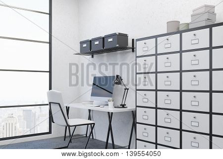 Cosy Workplace In Clean Office