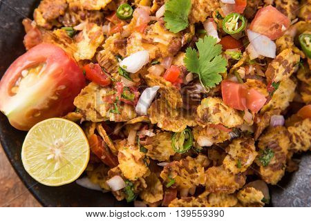 Chana chor garam , indian roadside spicy chat or snack food