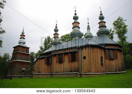 Lemko church in Turzańsk (Bieszczady, Poland) inscribed on the UNESCO World Heritage List.