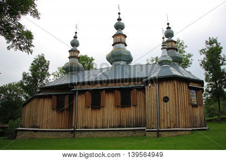 Lemko church in Turzańsk (Bieszczady, Poland) inscribed on the UNESCO World Heritage List.