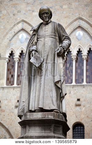 Piazza Salimbeni In Siena, Tuscany.