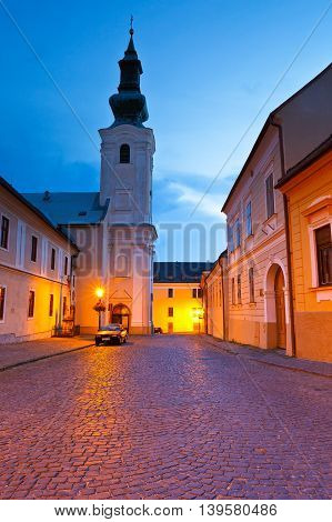 Architecture of the old town of Nitra.