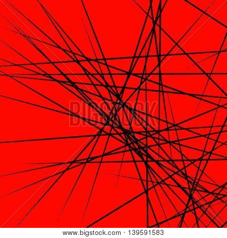 Dynamic Irregular Lines Placed Randomly. Geometric Monochrome (duotone) Pattern. Rough, Edgy Texture