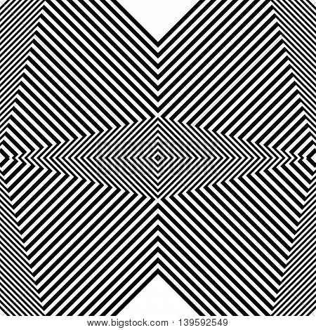 Pattern, Texture With Geometric Structure Of Lines. Monochrome Cellular, Reticular Lines.