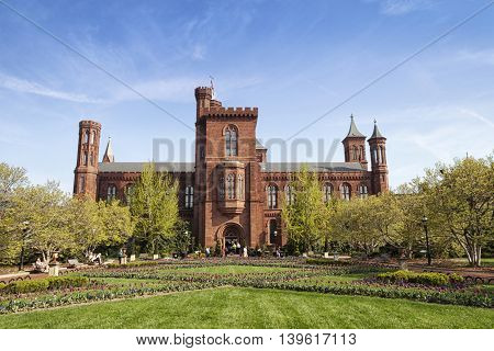 The original Smithsonian Institutional building in Washington D.C.