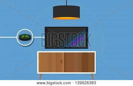 IP TV connected TV to internet protocol digital vector