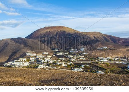 picturesque village of Femes in Lanzarote, Spain