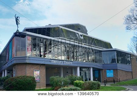 COLCHESTER ESSEX ENGLAND 8 March 2015: Colchester mercury theatre