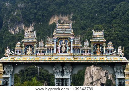 Batu caves temple in  Kuala Lumpur Malaysia