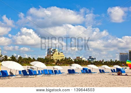 Beachlife At The White Beach In South Miami